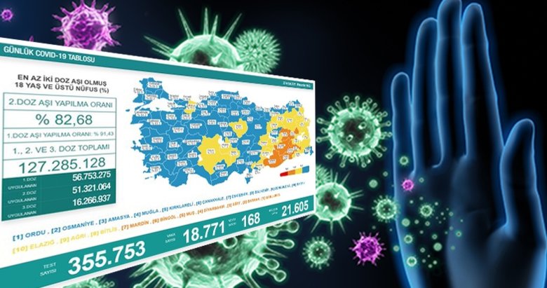 Bugünkü koronavirüs vaka tablosu açıklandı