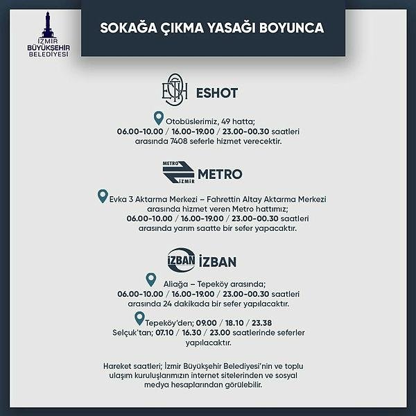 Izmir De Sokaga Cikma Kisitlamasinda Toplu Ulasim Programi Izmir Haberleri