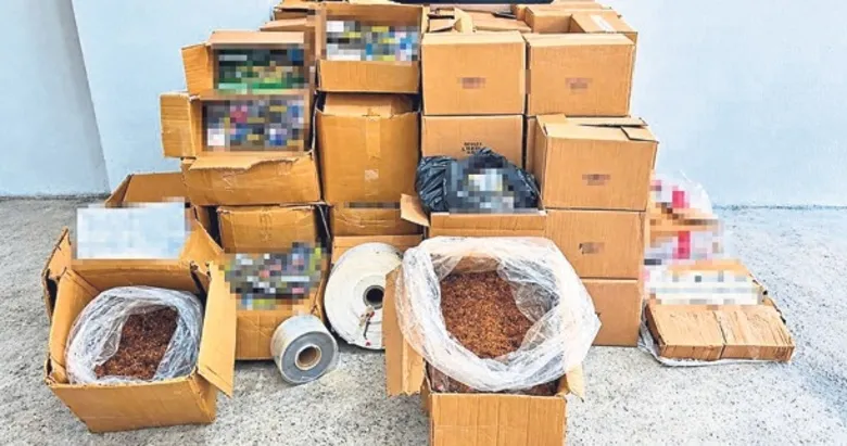 Marmaris’te kaçak tütün imalathanesine baskın