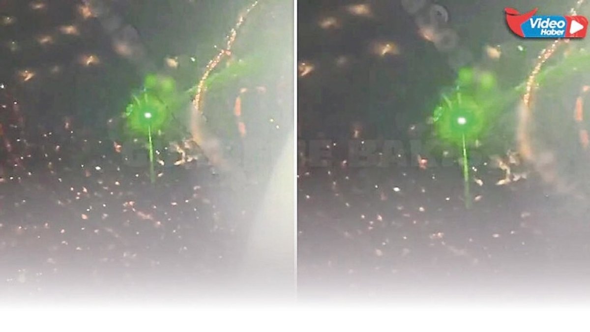 İzmir uçağına lazer tuttular