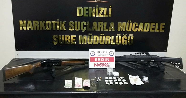 Denizli’de uyuşturucu operasyonunda gözaltına alınan 21 zanlıdan 16’sı tutuklandı