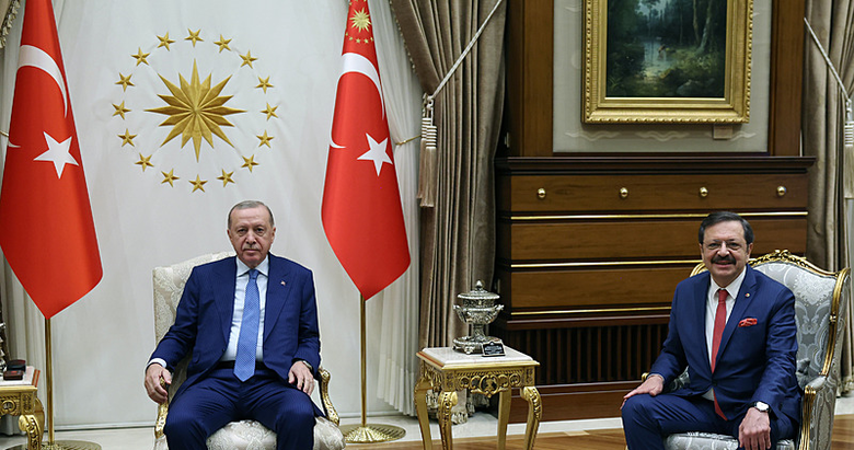 Başkan Erdoğan, TOBB Başkanı Hisarcıklıoğlu ile görüştü