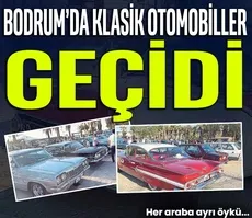Bodrum’da klasik otomobiller geçidi
