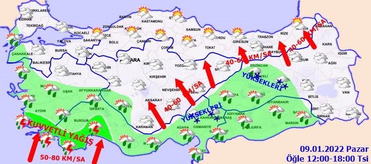 Ege’de ve İzmir’de hava nasıl olacak? Meteoroloji’den sağanak ve sel uyarısı geldi... 9 Ocak hava durumu raporu
