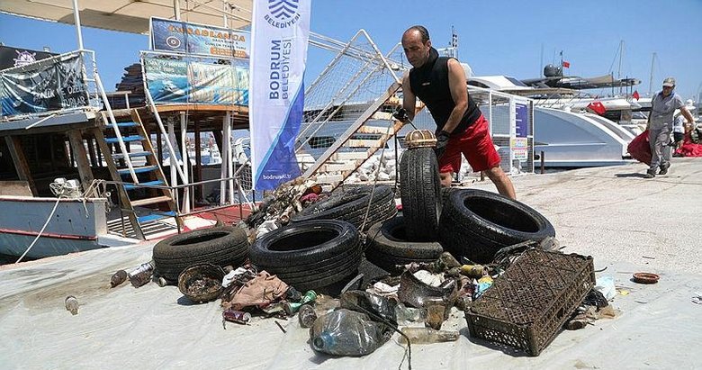 Hepsi Bodrum’da denizin altından çıktı! Görenler inanamadı