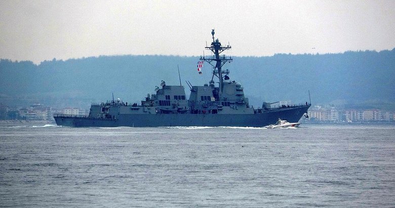 ABD savaş gemisi ’USS Thomas Hudner’, Çanakkale Boğazı’ndan geçti