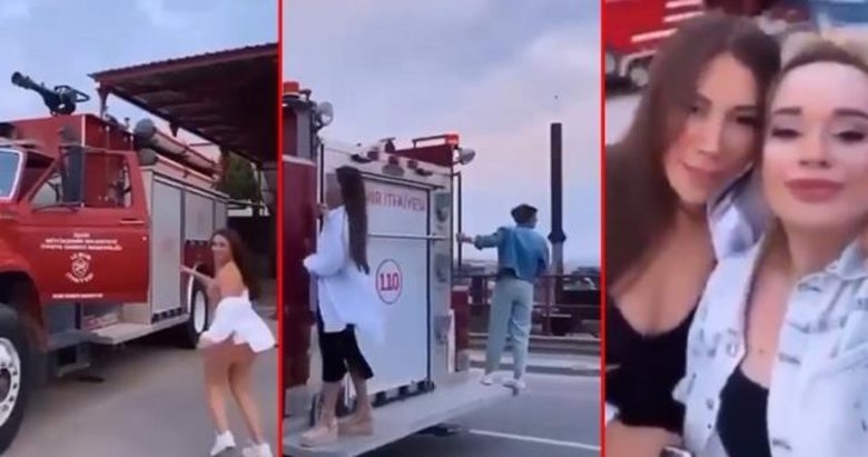 İzmir İtfaiyesi’nde skandal görüntüler! Bunun için izni kimden aldılar?