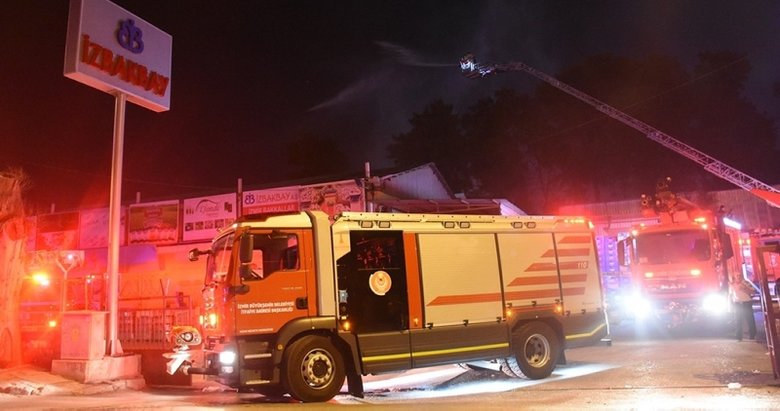 İZBAN hattında korkutan yangın