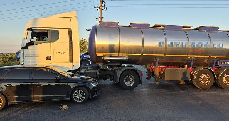 Tanker ile otomobil çarpıştı: 6 yaralı