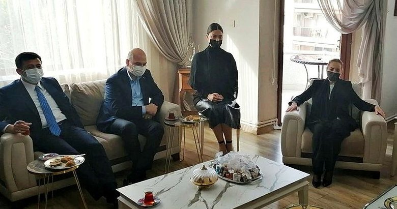 Bakan Soylu’dan AK Parti Muğla Milletvekili Yelda Erol Gökcan’a taziye ziyareti