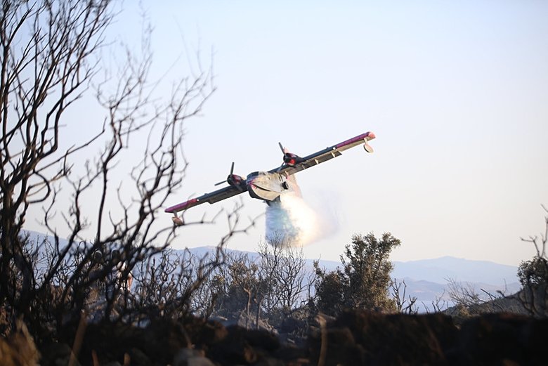 Çanakkale’de çıkan yangın tarihi Assos Antik Kenti’ne sıçradı