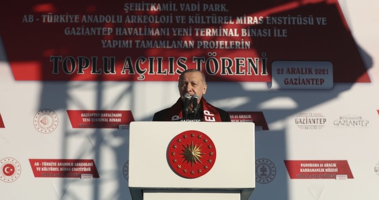 Son dakika: Başkan Erdoğan’dan Gaziantep’te toplu açılış töreninde önemli mesajlar