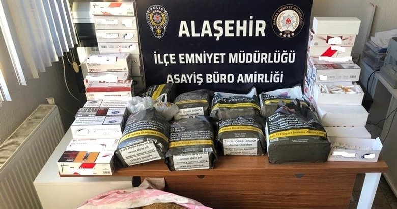 Alaşehir’de kaçak tütün ele geçirildi