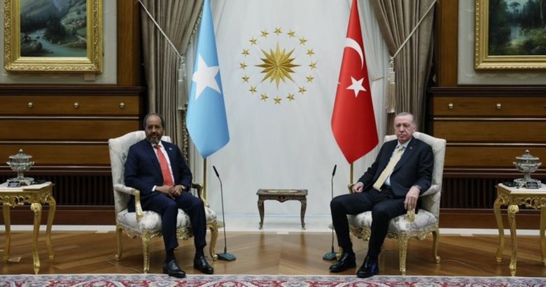 Başkan Erdoğan, Somali Cumhurbaşkanı ile bir araya geldi