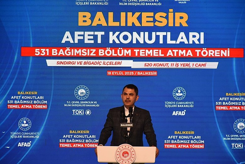 Balıkesir - Sındırgı’da deprem konutlarının temeli atıldı