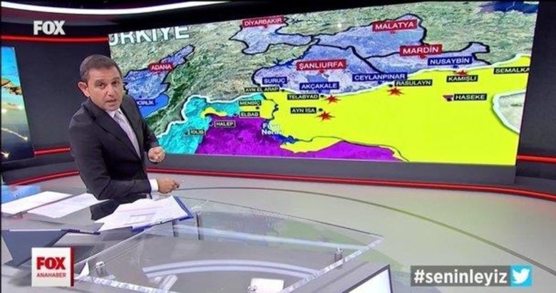 FOX TV’de tarihi hata! Harekat alanını göstereyim derken...