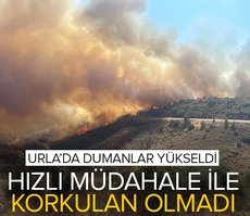 İzmir Urla’daki orman yangını hızlı müdahale ile kontrol altına alındı