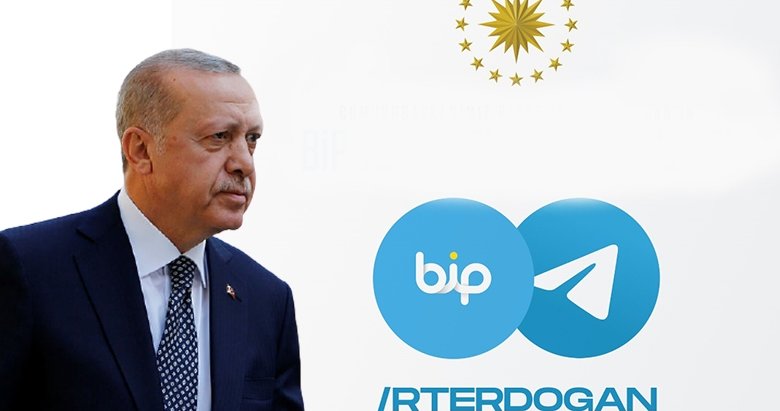 Başkan Erdoğan BiP ve Telegram uygulamalarına katıldı