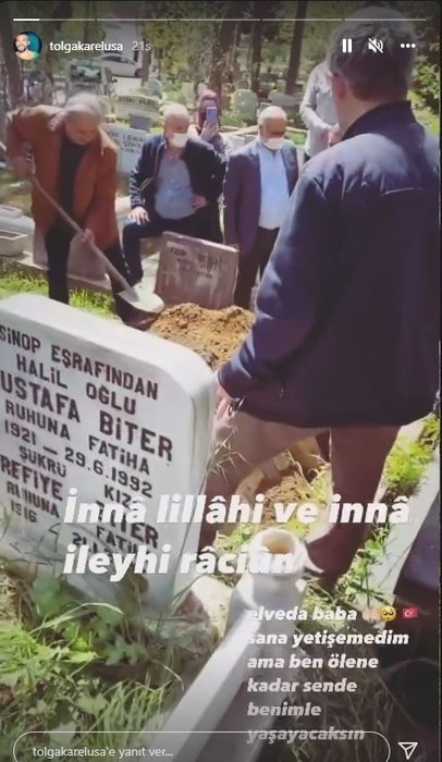 Tolga Karel babasının cenazesinde yoktu! Ama arkasında bırakıp gittiği oğlu oradaydı