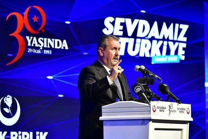 BBP Genel Başkanı Destici: Cumhurbaşkanı adayımız da Recep Tayyip Erdoğan’dır