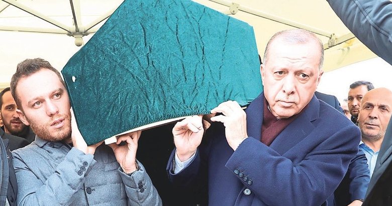 Başkan Erdoğan, aile dostunun cenazesinde