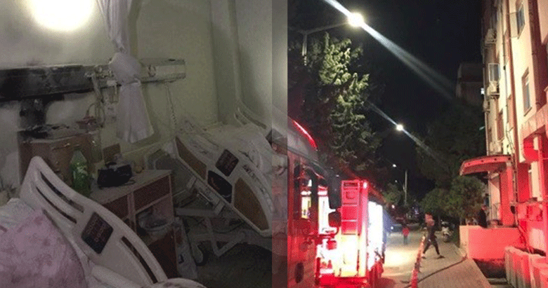 İzmir Konak’taki hastanede korkutan yangın: Bazı hastalar tahliye edildi