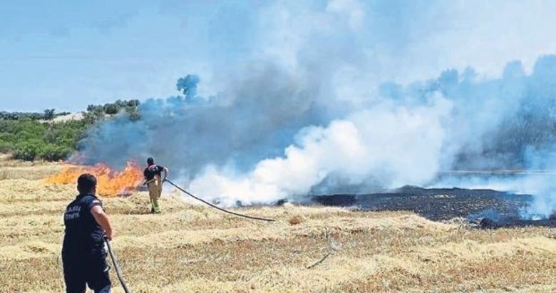 90’ı anız olmak üzere 150 yangına müdahale
