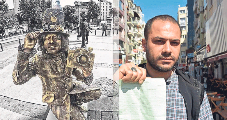 Sokak sanatçısına Büyükşehir kazığı