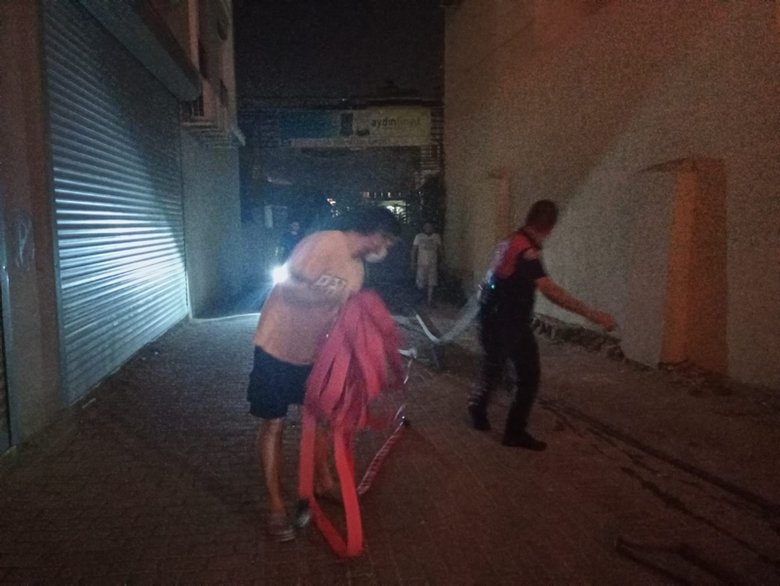 Aydın’da vatandaşın dikkati daha büyük bir yangını önledi