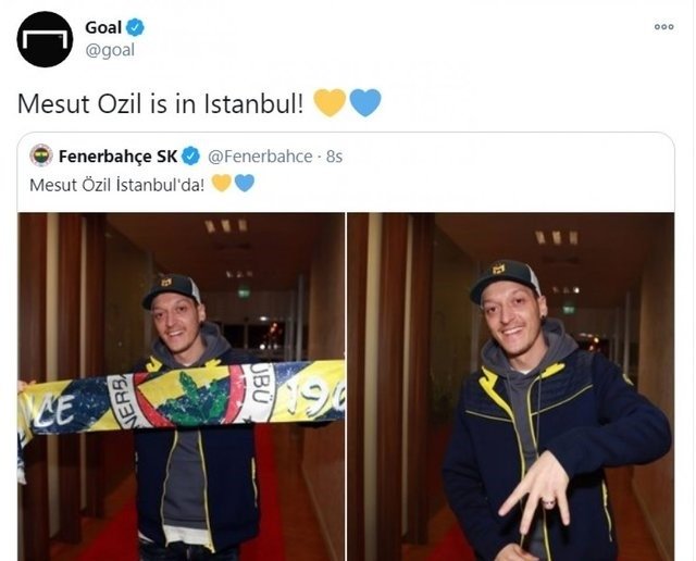 Mesut Özil’in Fenerbahçe için İstanbul’a gelişi dünya basınında yer buldu