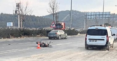 Motosikletli kadın feci şekilde can verdi