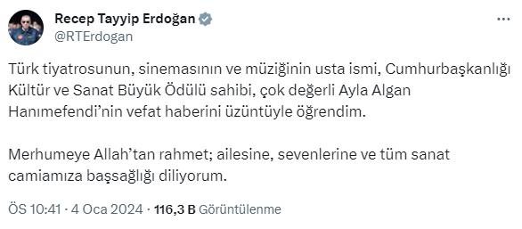 Son dakika... Usta oyuncu hayatını kaybetti! Ayla Algan 86 yaşındaydı...