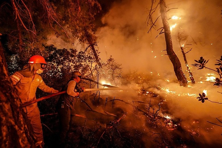 Çanakkale Gelibolu alev alev yanıyor! Yangını haberleri peş peşe geldi