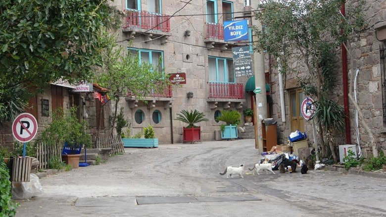 500 gün kapalı olacak Assos Antik Liman yolunda çalışmalar başladı