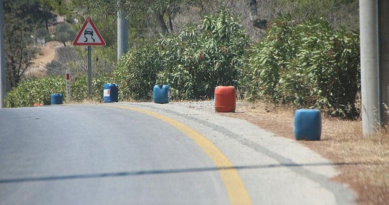 Yangın tehlikesine karşı 700 bidon konuldu! İlk müdahalede kullanılacak