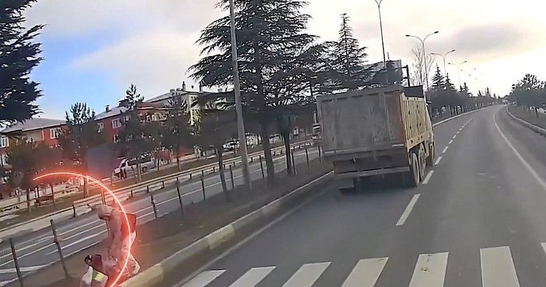 Kütahya’da yaya önceliğini yok sayan kamyon şoförü yakalandı