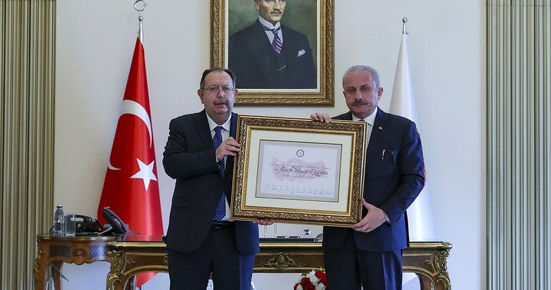 Başkan Erdoğan’ın mazbatası Meclis’te