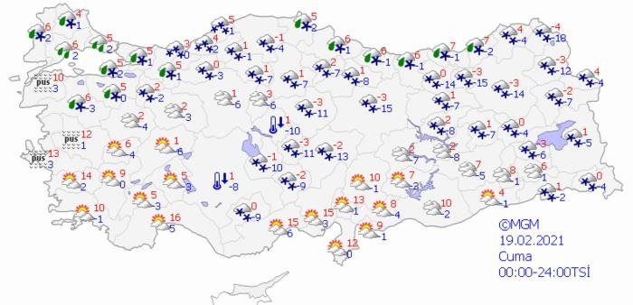 İzmir ve Ege’de hava durumu nasıl olacak? Soğuklar gidiyor mu? Meteoroloji İstanbul, Ankara, İzmir hava durumu 19 Şubat 2021