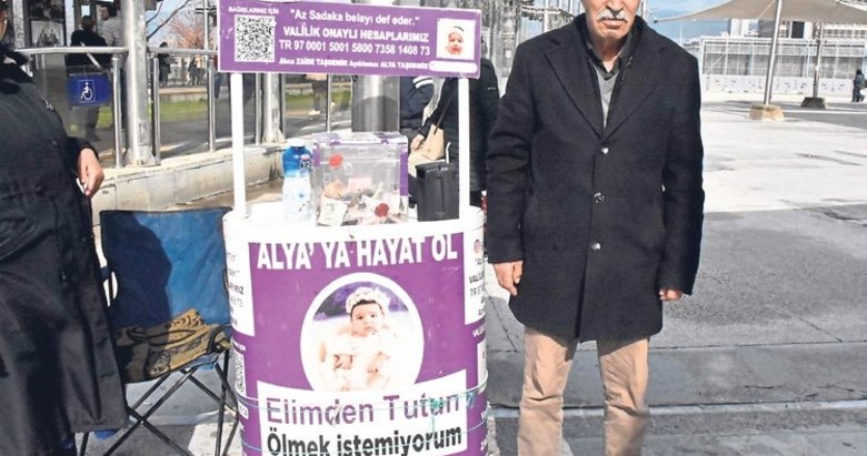 SMA’lı torunu için gönüllülerle el ele verdi