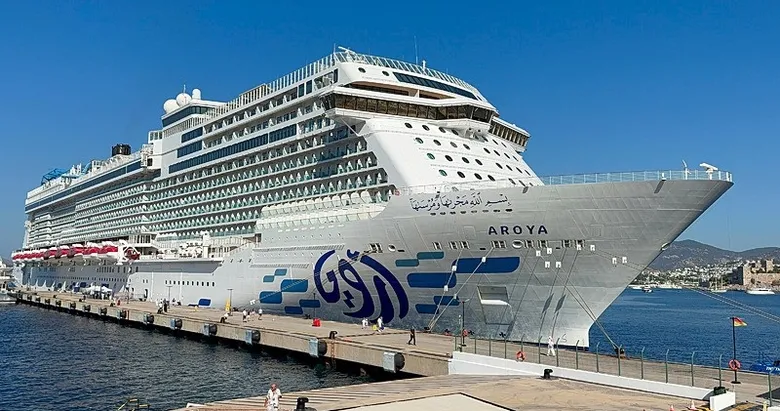 Bodrum’a Aroya adlı kruvaziyer 2 bin 360 turistle geldi