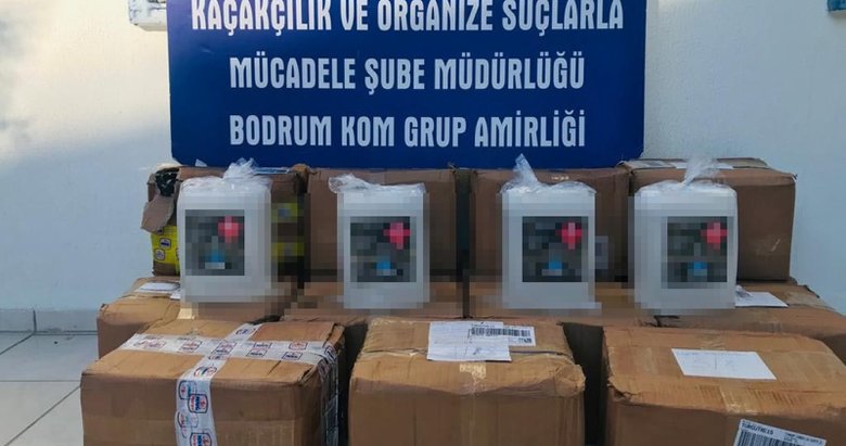 Muğla’da sahte içki ve kaçak ürünler ele geçirildi