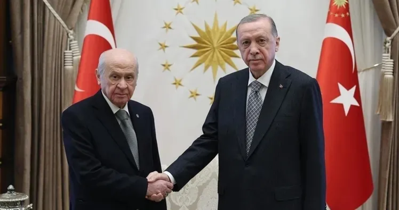 Başkan Erdoğan - Bahçeli ile görüştü!