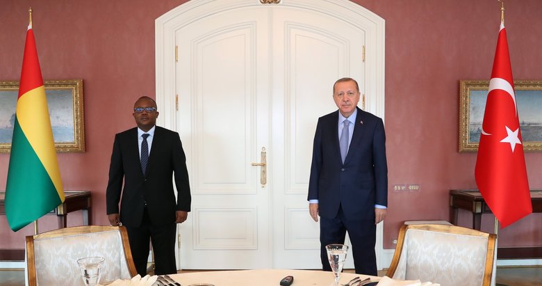 Son dakika: Başkan Erdoğan, Gine Bissau Cumhurbaşkanını Vahdettin Köşkü’nde kabul etti