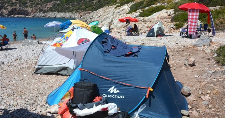 Datça’da kamp alanları dışında çadır kuranlara ağır para cezaları uygulanacak
