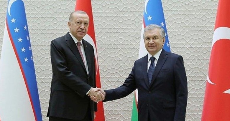 Başkan Erdoğan, Özbekistan Cumhurbaşkanı ile görüştü