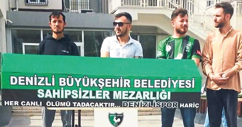 Denizli’de tabutlu eylem
