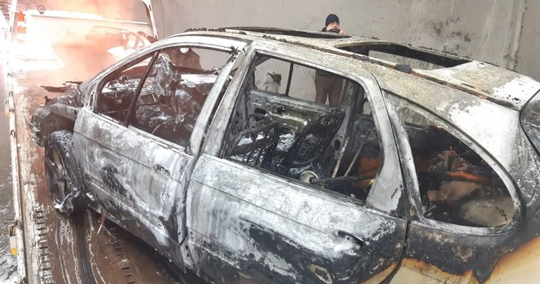 Karahisar Tüneli’nde yangın! Yol ulaşıma kapatıldı