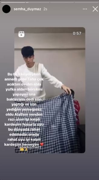 Taha Duymaz’ın ablası duygulandırdı