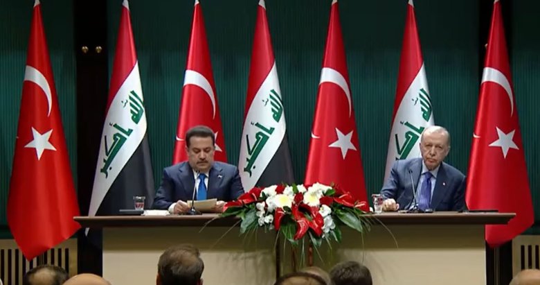 Başkan Erdoğan, Irak Başbakanı Sudani ile ortak basın toplantısında önemli mesajlar verdi