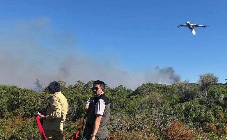 Cumhurbaşkanı Erdoğan’dan yangınla mücadele eden işçilere moral telefonu
